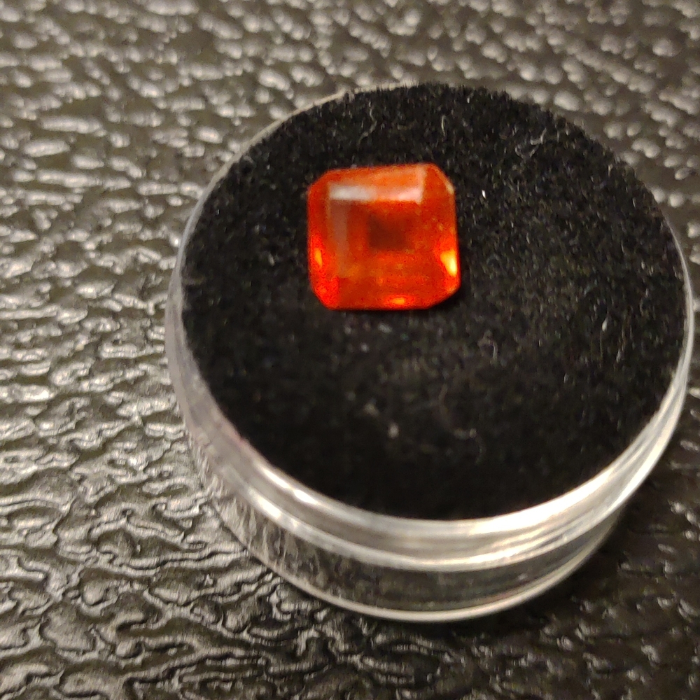Faceted Red Ruby Gemstone #74